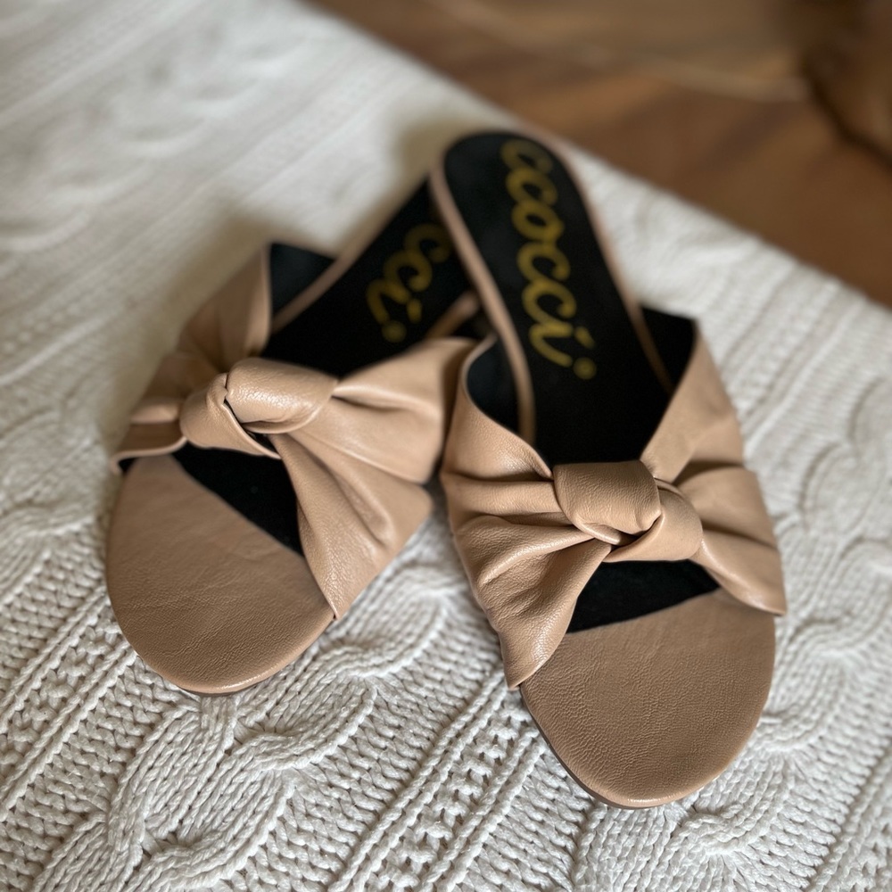 CCOCCI Serna Knot Slide Sandal,size 6.5M